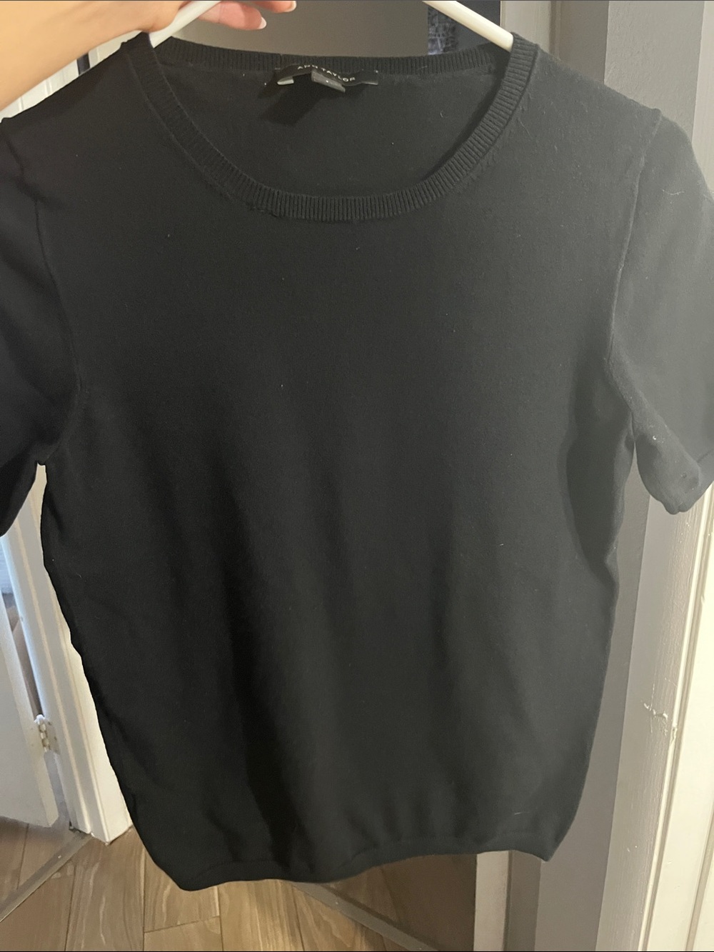 Ann Taylor Small Black Sweater Tee